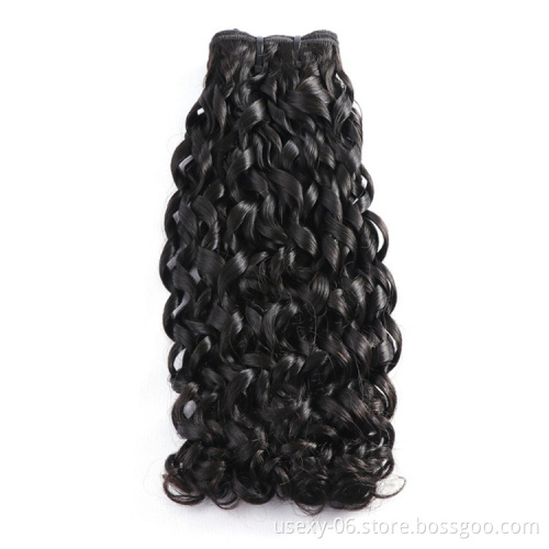 Usexy Wholesale Pixie Curls Human Hair Bundles Cuticle Aligned Virgin Super Double Drawn Hair